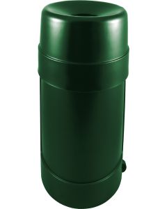 PRFT24DGRN Bergamo Funnel Open Top - 18" Dia. x 35 1/4" H - Dark Green in Color