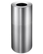 Imprezza ALMO18 Aluminum Open Top Garbage Can - 18 Gallon Capacity - Satin Aluminum