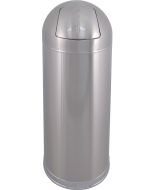 DT15FPSSGL Bullet Dome Top Trash Can - 15 Gallon Capacity - 15" Dia. x 35 1/2" H - Fingerprint Proof Stainless Steel