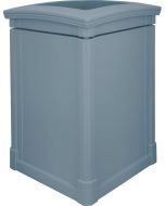 MAV44OTGRA Open Top Trash Can - 44 Gallon Capacity - 27 3/4" Sq. x 40" H - Gray in Color