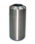 RT15SS Raised Open Top Waste Can - 15 Gallon Capacity - 15 3/4" Dia. x 31 5/8" H - Stainless Steel