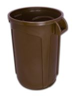 VCR20BRO-HD Vulcan HD Heavy Duty Round Container with Venting Channels - 20 Gallon Capacity - 19 1/2" Dia. x 23 1/2" H - Bronze in Color